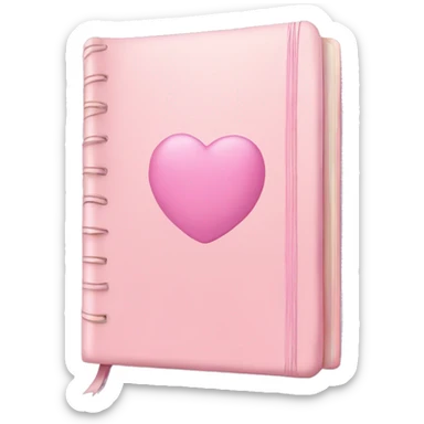 pastel pink journal sticker