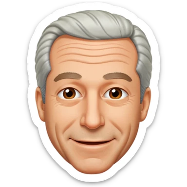 Jeffrey Epstein trying not to laugh sticker