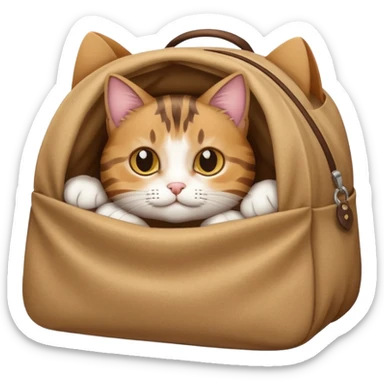 Cat in the bag sticker