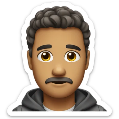 saddening look that say sorry sticker