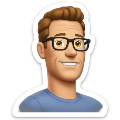 hank hill sticker