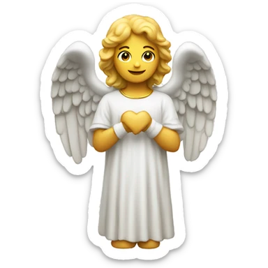 Angel statue sticker