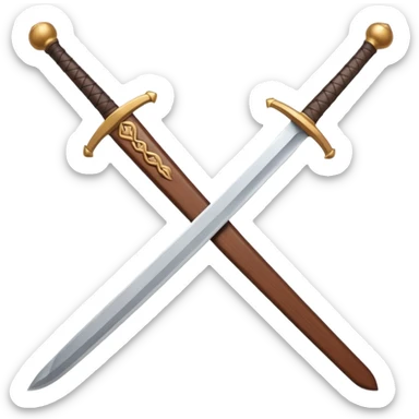 wooden training sword sticker