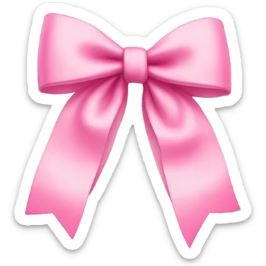 cute pink bow sticker