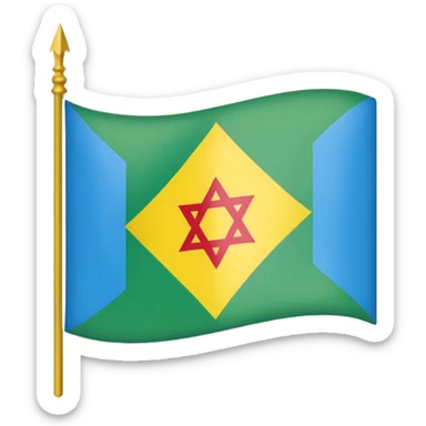 Amazigh flag sticker
