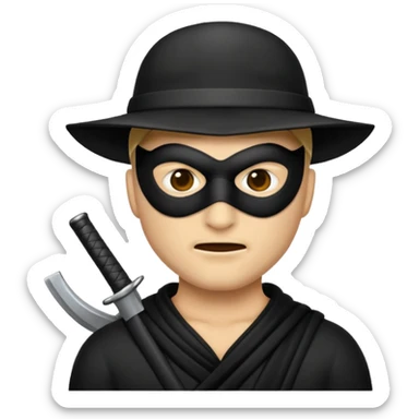 Robber emoji sticker