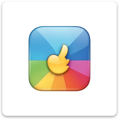 social media icon, simple and modern, iPhone style sticker