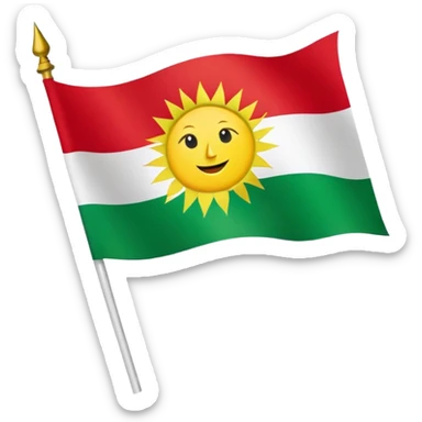 Yazidi flag sticker