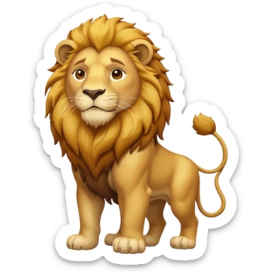 in lion family, only Father., full body sticker