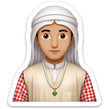 Saudi man wearing traditional clothing sticker
