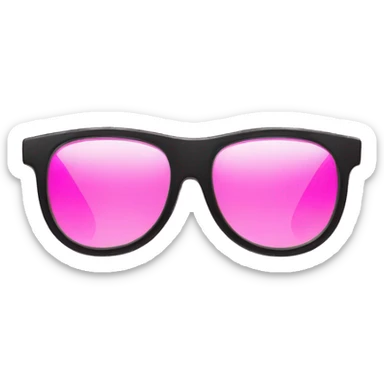 Sunglasses pink sticker