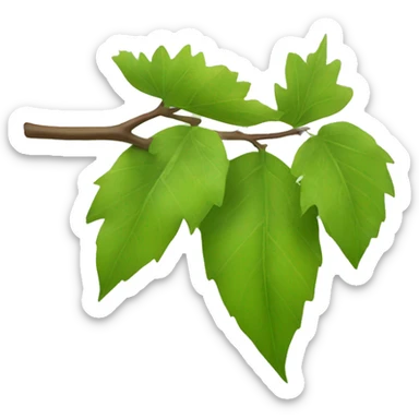 leaves on a branch sticker