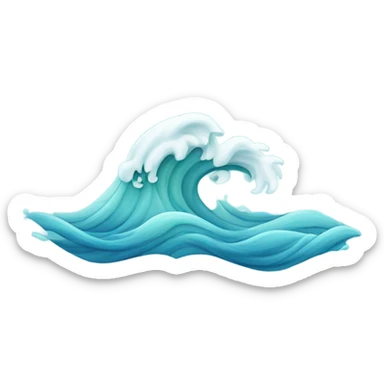 Waves in the ocean  sticker