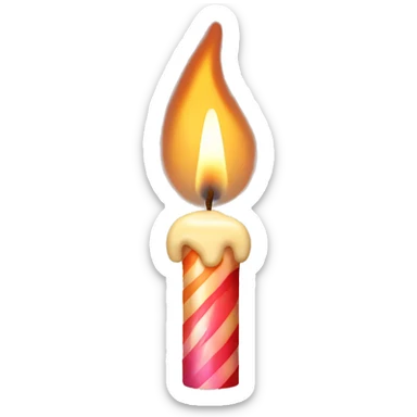 birthday candle sticker
