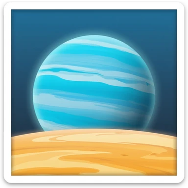 Neptune planet sticker