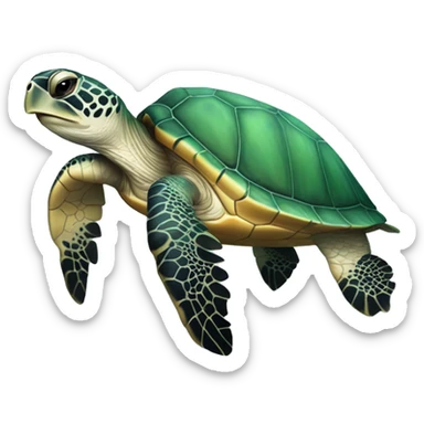 sea turtle sticker