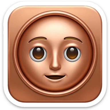 check icon in copper color sticker