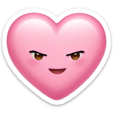 Babypink heart with mini hearts sticker