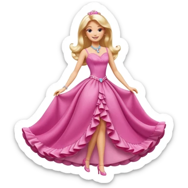 lav en barbie mariposa fe der poser i fuld figur sticker