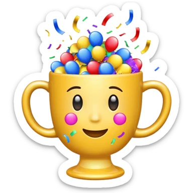 EMOJI AND WIN CUP sticker