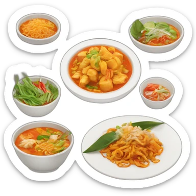 Thai food sticker