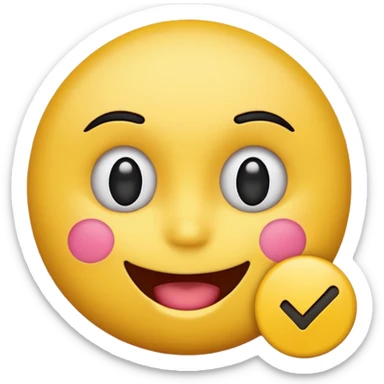 TikTok certification meme emoji, playful and humorous, inspired by popular TikTok memes sticker