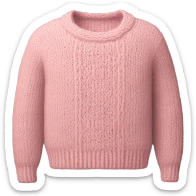 Light pink knitted sweater  sticker