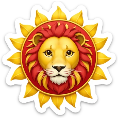 پرچم شیر و خورشید پهلوی رو بساز پرچم شیر و خورشید اون پرچم اصیل ایرانی شاهنشاهی sticker