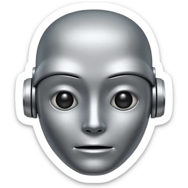 a stupid ai robot  sticker