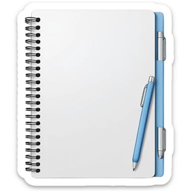 Writing notebook sticker