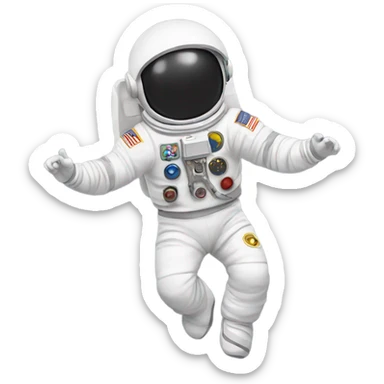 Dancing astronaut sticker