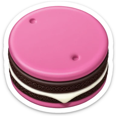 Pink filled Oreo  sticker