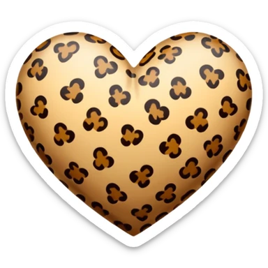 قلب پلنگی sticker