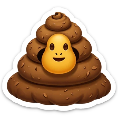 piece of poo sticker