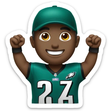 Philadelphia eagles fan sticker