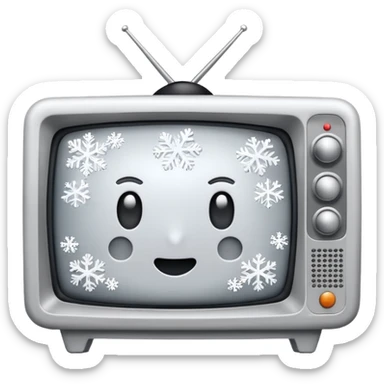 television static(snowy) sticker