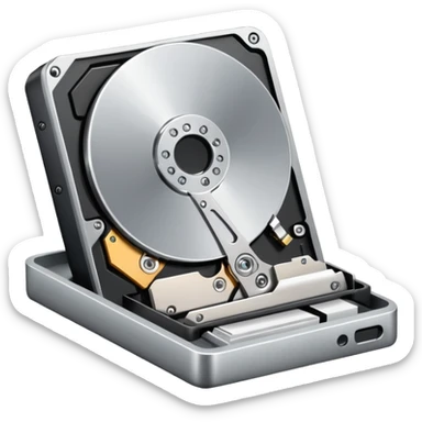 low storage on hard drive sticker