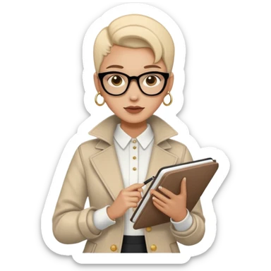 Fashion designer not people  sticker