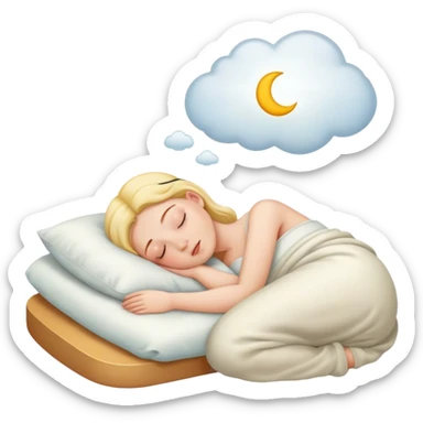 Dreaming of you while sleeping  sticker