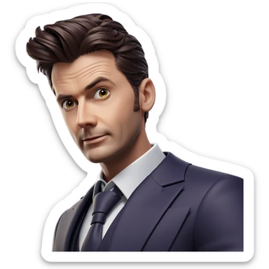 dapper boy in formal attire sticker