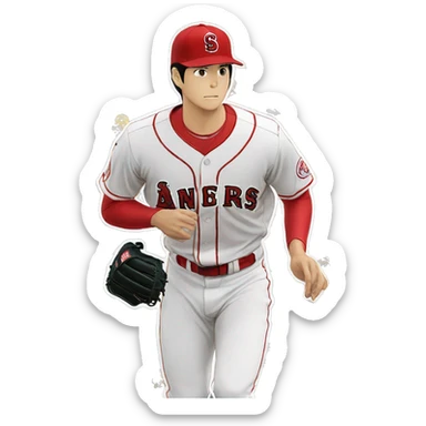 shohei ohtani anime sticker
