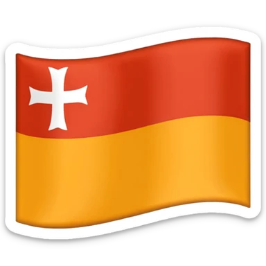 flag of Industrias Santa Coloma, simple design, faithful colors and pattern to the official flag sticker