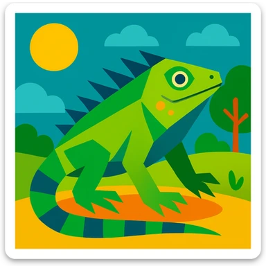 Iguana sticker