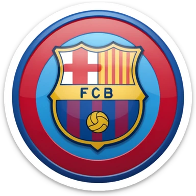 Fc Barcelona logo imoji sticker