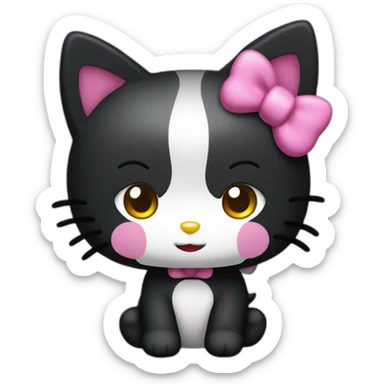 kuromi hello kitty sticker