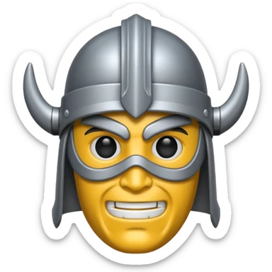 an emoji of a raider from arc raiders sticker