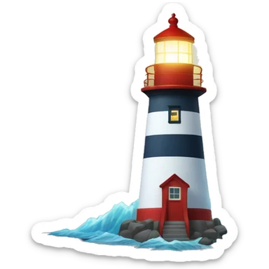 lighthouse and thunder sticker