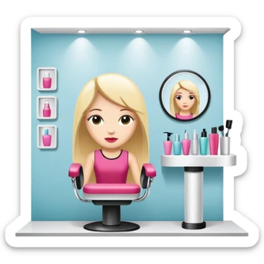 Beauty salon named Ten’s Beauty  sticker