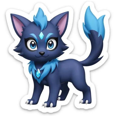 Luxray-Absol-Noibat-Dewott-fusion sticker