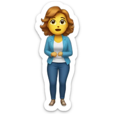 farting woman in an elevator they can't breath sticker